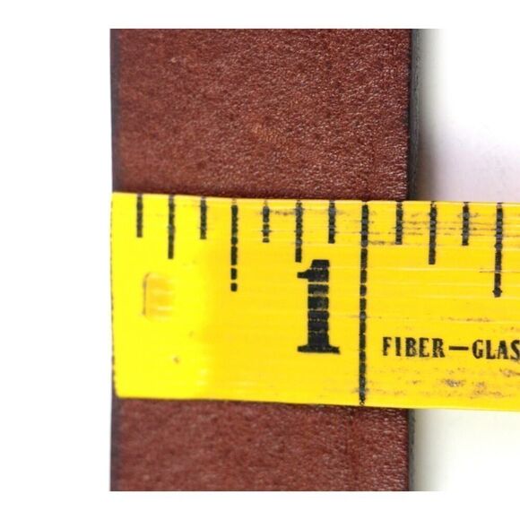 Old Navy BROWN GENUINE LEATHER 1 1/8"Wd DRESS CASUAL WOMEN'S BELT Size L (C79 - Picture 8 of 14